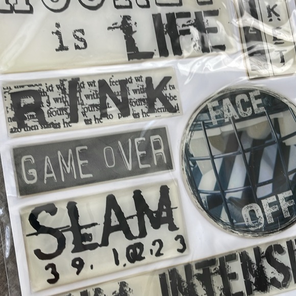 NWT 6 Hockey Themed Sticker Packages - Variety of Sizes and Styles! - Picture 14 of 17